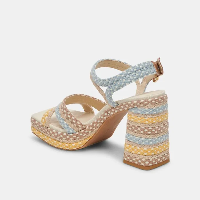 Heels Women Dolce Vita Arnela Heels Citrus Multi Woven