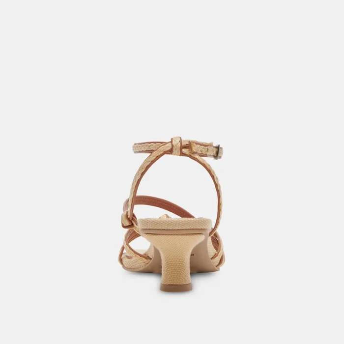 Heels Women Dolce Vita Bev Braid Heels Brown Natural Jute