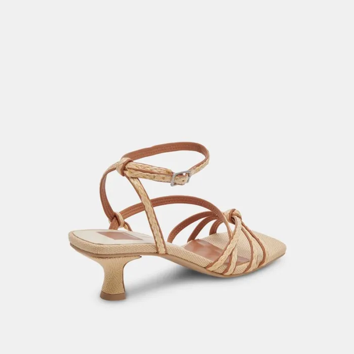 Heels Women Dolce Vita Bev Braid Heels Brown Natural Jute