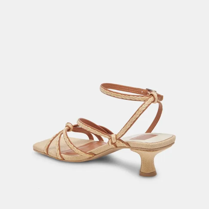 Heels Women Dolce Vita Bev Braid Heels Brown Natural Jute