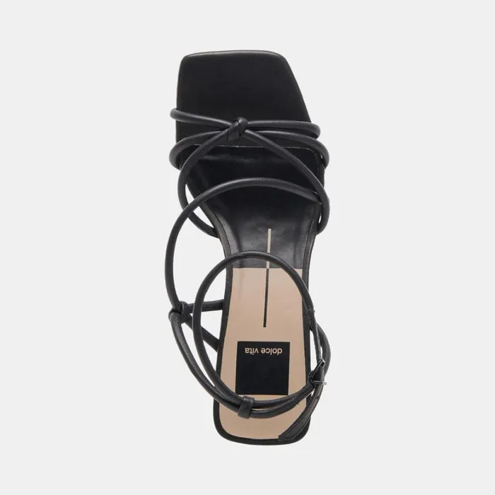 Heels Women Dolce Vita Bev Wide Heels Leather Black