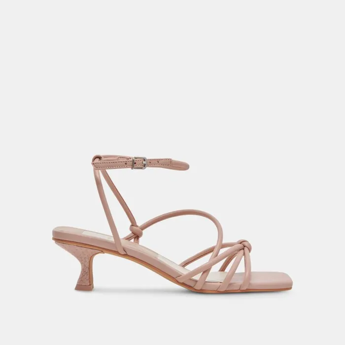 Heels Women Dolce Vita Bev Wide Heels Rose Leather