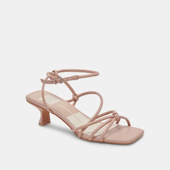 Heels Women Dolce Vita Bev Wide Heels Rose Leather
