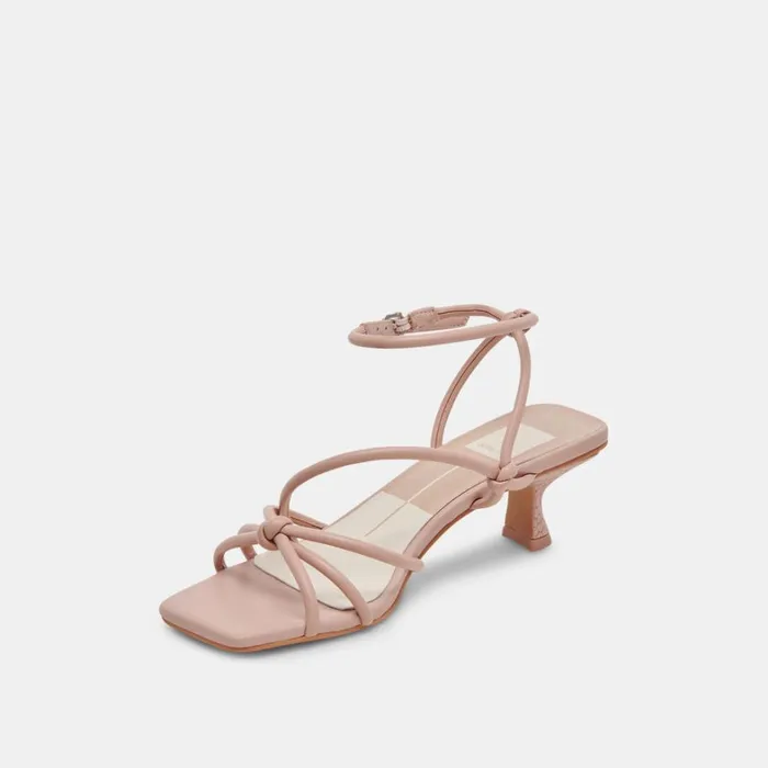 Heels Women Dolce Vita Bev Wide Heels Rose Leather