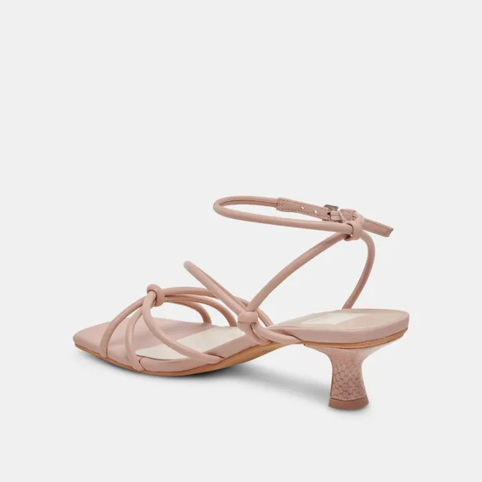 Heels Women Dolce Vita Bev Wide Heels Rose Leather