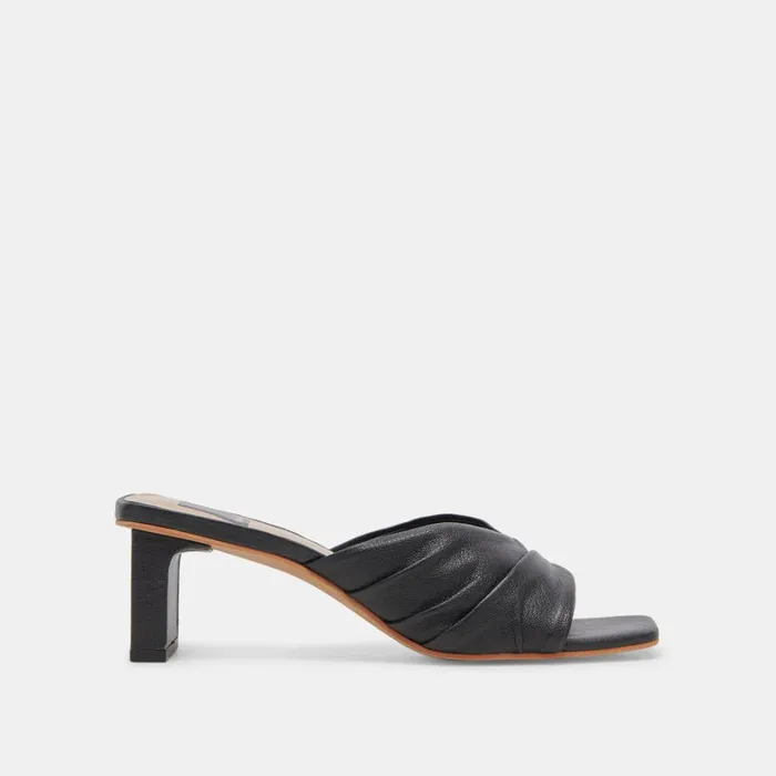 Heels Women Dolce Vita Carlan Heels Black Leather