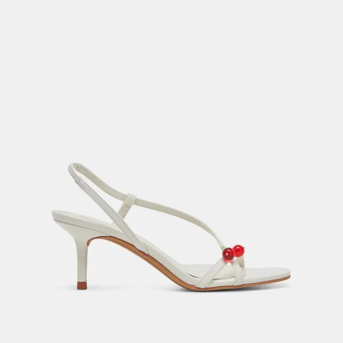 Heels Women Dolce Vita Cerise Heels White Patent Stella
