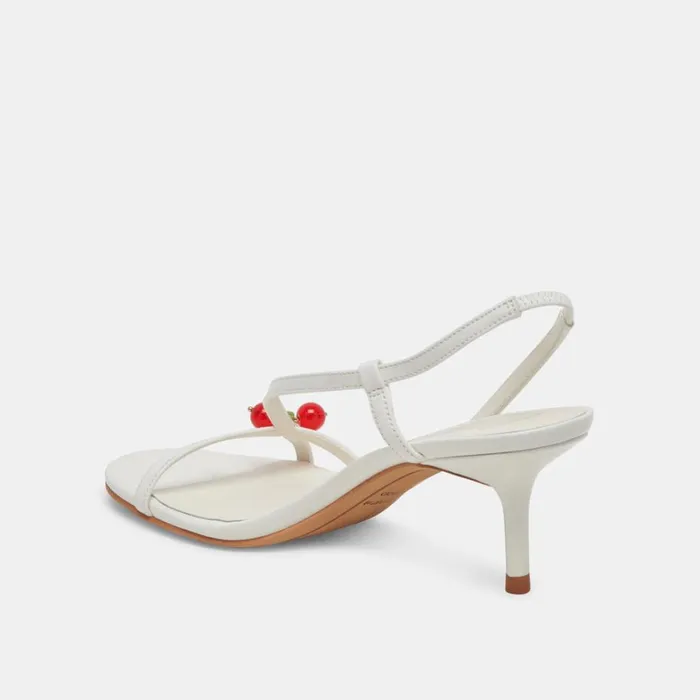 Heels Women Dolce Vita Cerise Heels White Patent Stella