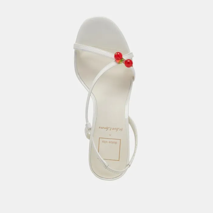 Heels Women Dolce Vita Cerise Heels White Patent Stella