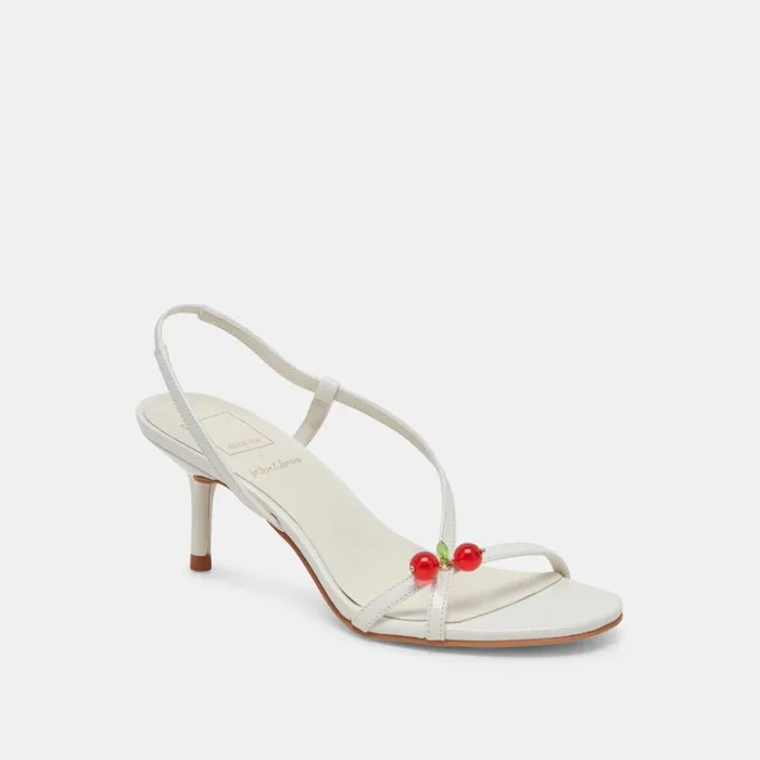 Heels Women Dolce Vita Cerise Heels White Patent Stella