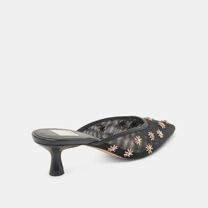 Heels Women Dolce Vita Clara Heels Black Mesh