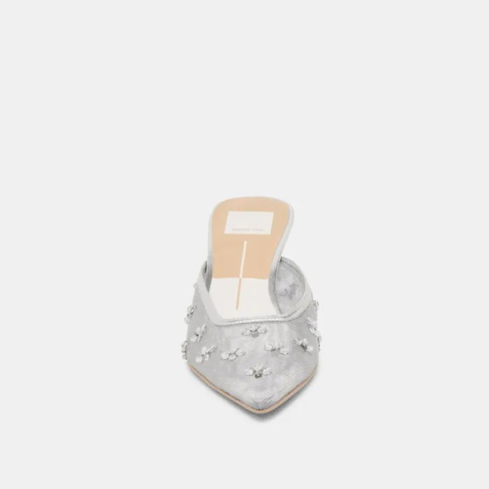 Heels Women Dolce Vita Clara Heels Silver Mesh