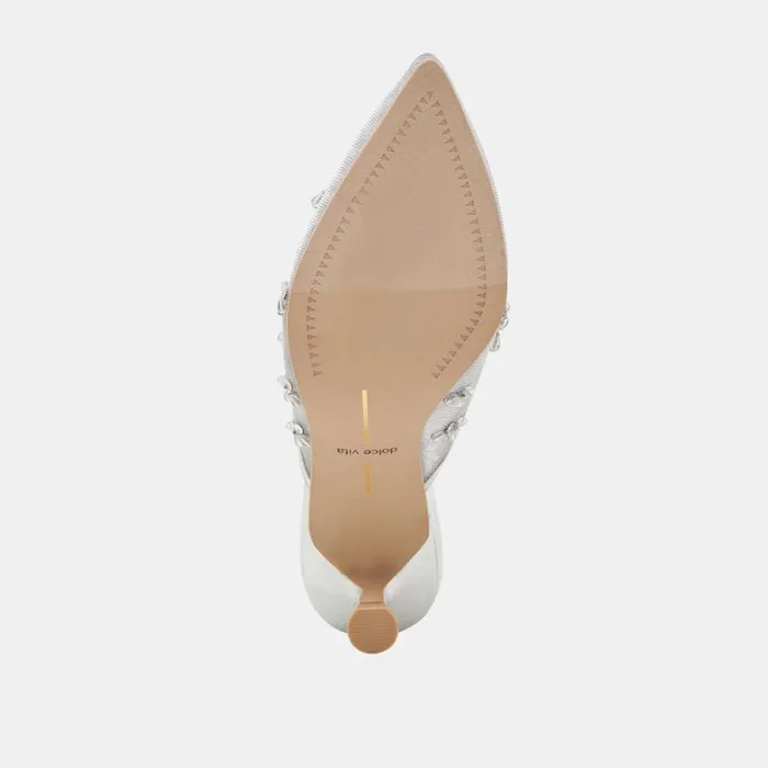 Heels Women Dolce Vita Clara Heels Silver Mesh
