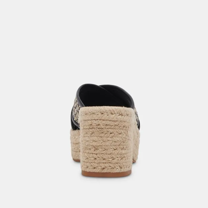 Heels Women Dolce Vita Eldora Heels White Black Raffia