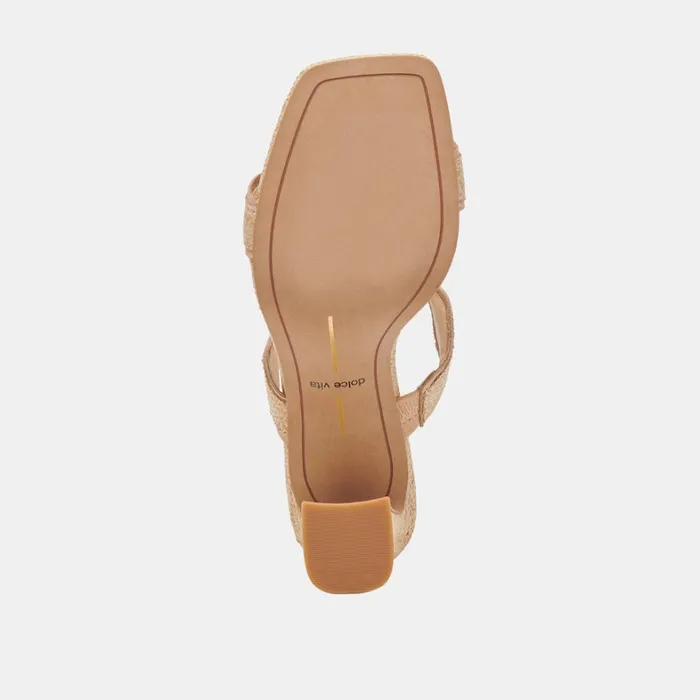 Heels Women Dolce Vita Ilva Heels Lt Natural Raffia