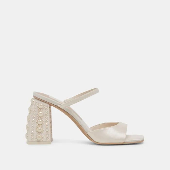 Heels Women Dolce Vita Jemmy Pearl Heels Vanilla Silk