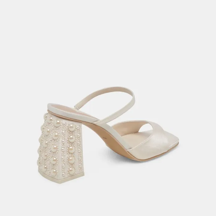 Heels Women Dolce Vita Jemmy Pearl Heels Vanilla Silk