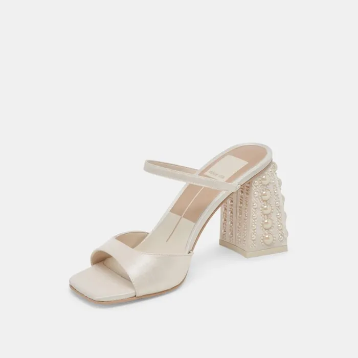 Heels Women Dolce Vita Jemmy Pearl Heels Vanilla Silk