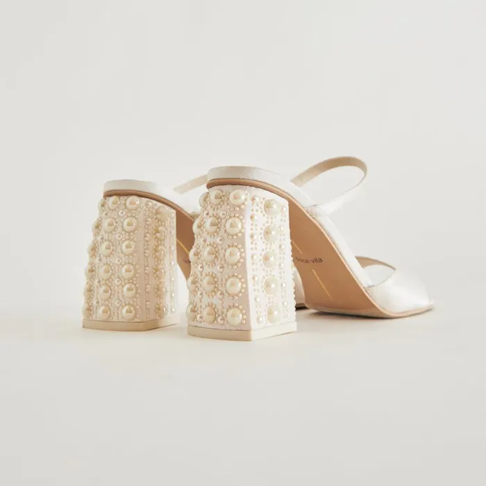 Heels Women Dolce Vita Jemmy Pearl Heels Vanilla Silk
