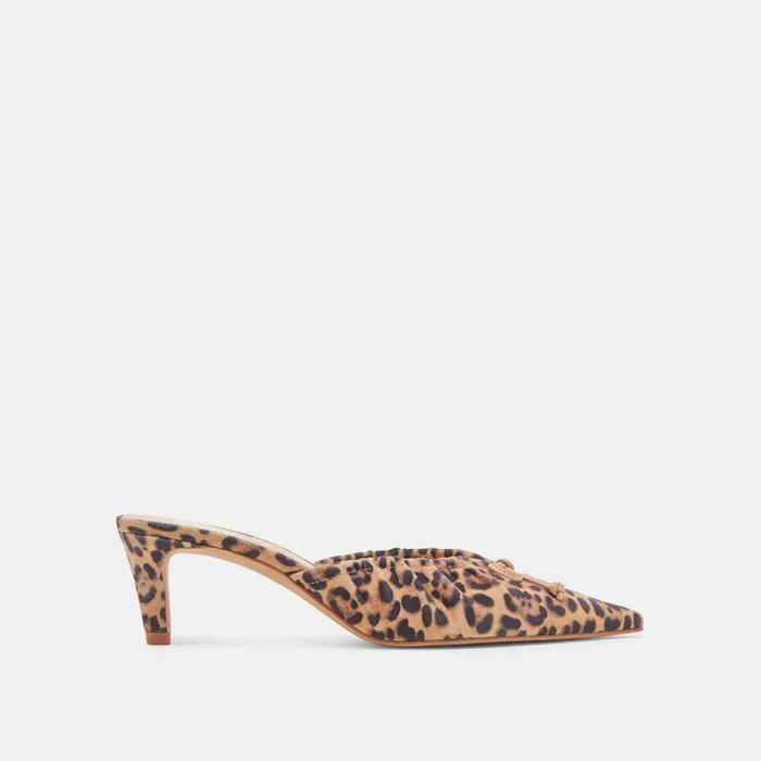 Heels Women Dolce Vita Kairi Mid Heels Dk Leopard Suede