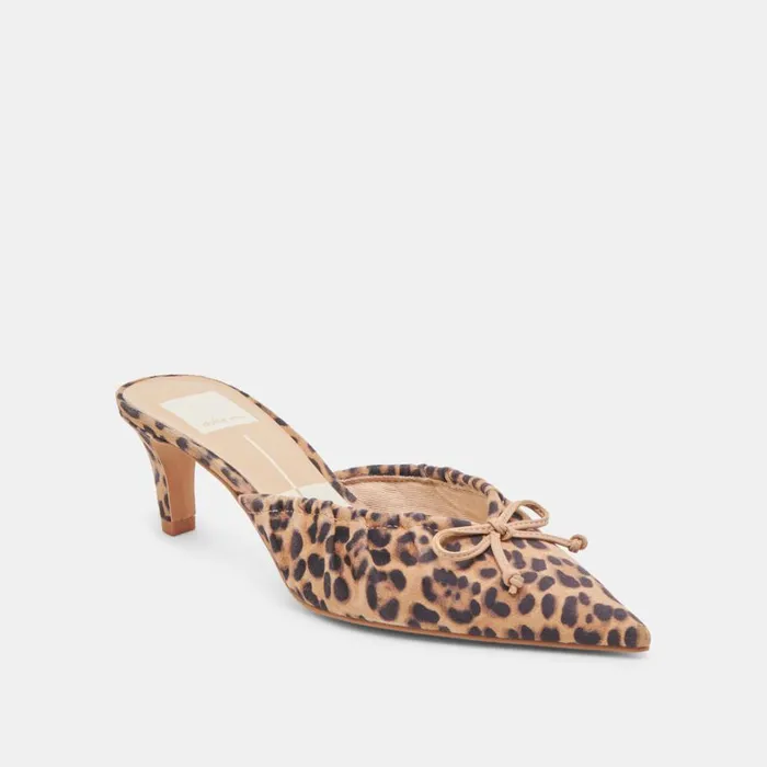 Heels Women Dolce Vita Kairi Mid Heels Dk Leopard Suede