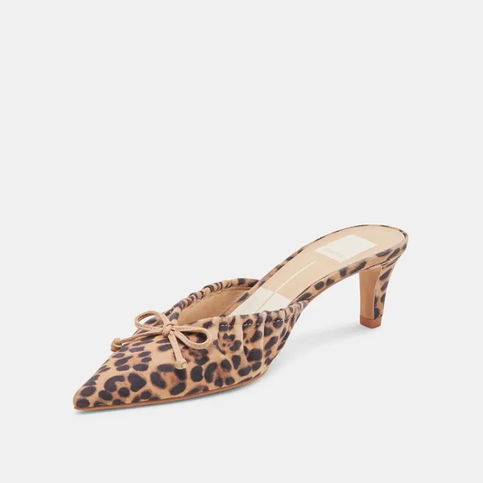 Heels Women Dolce Vita Kairi Mid Heels Dk Leopard Suede