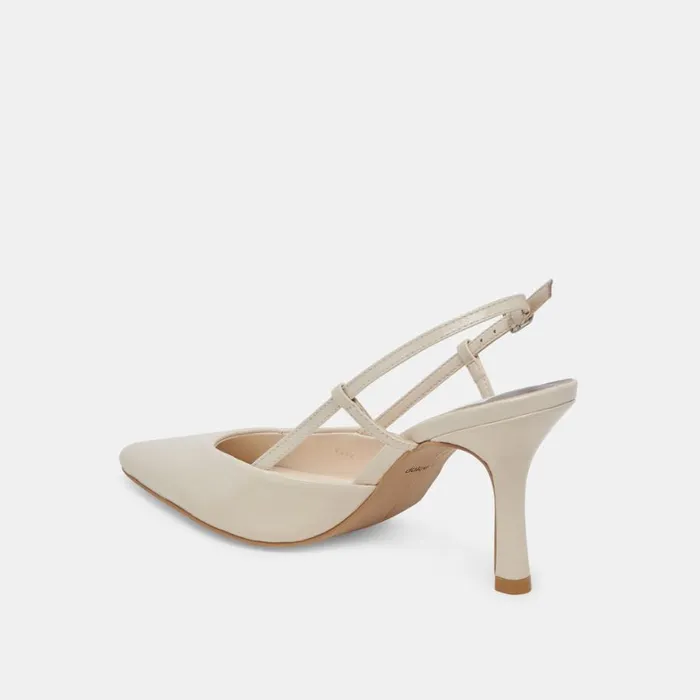 Heels Women Dolce Vita Kim Heels Ivory Crinkle Patent