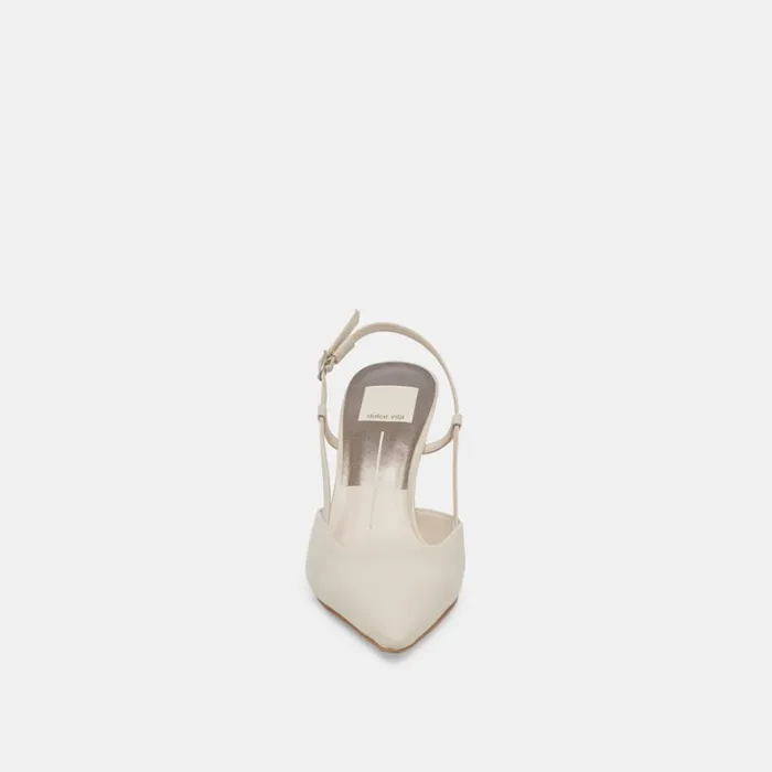 Heels Women Dolce Vita Kim Heels Ivory Crinkle Patent