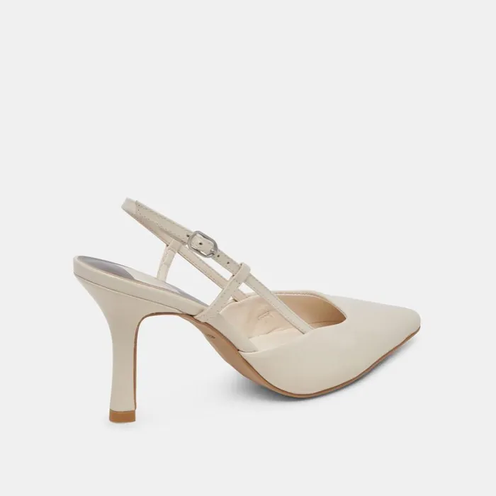 Heels Women Dolce Vita Kim Heels Ivory Crinkle Patent