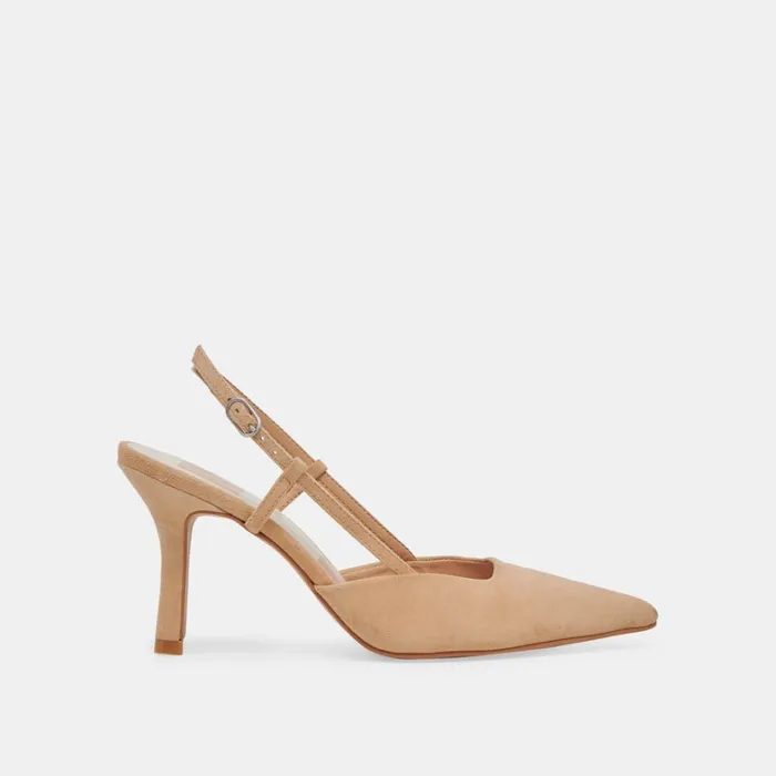 Heels Women Dolce Vita Kim Heels Tan Suede