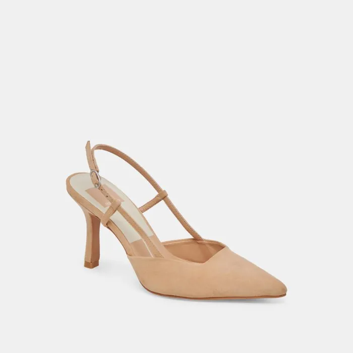 Heels Women Dolce Vita Kim Heels Tan Suede
