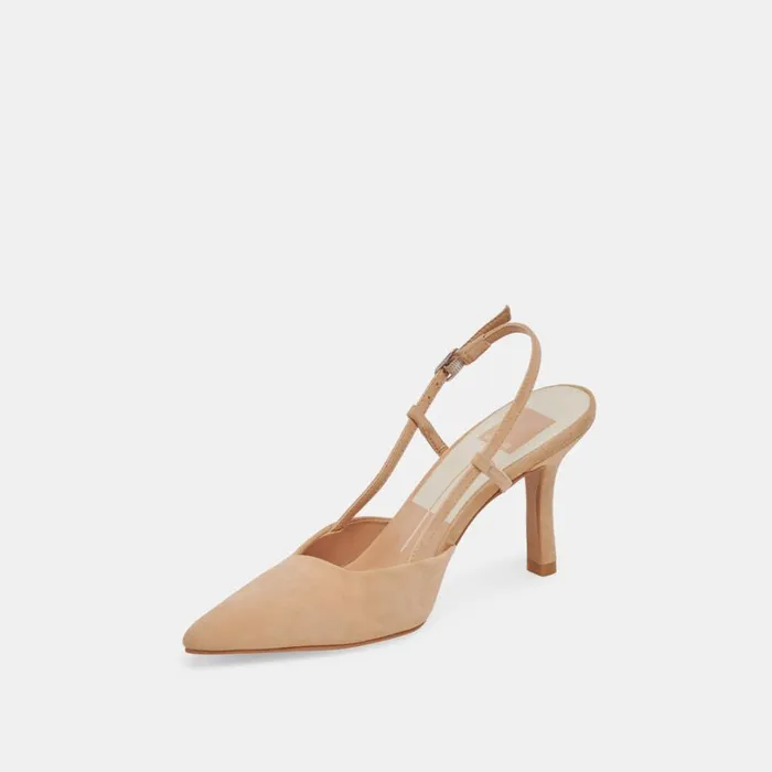 Heels Women Dolce Vita Kim Heels Tan Suede