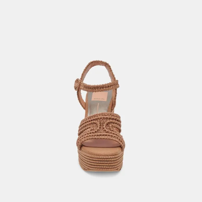 Heels Women Dolce Vita Lacye Heels Brown Woven