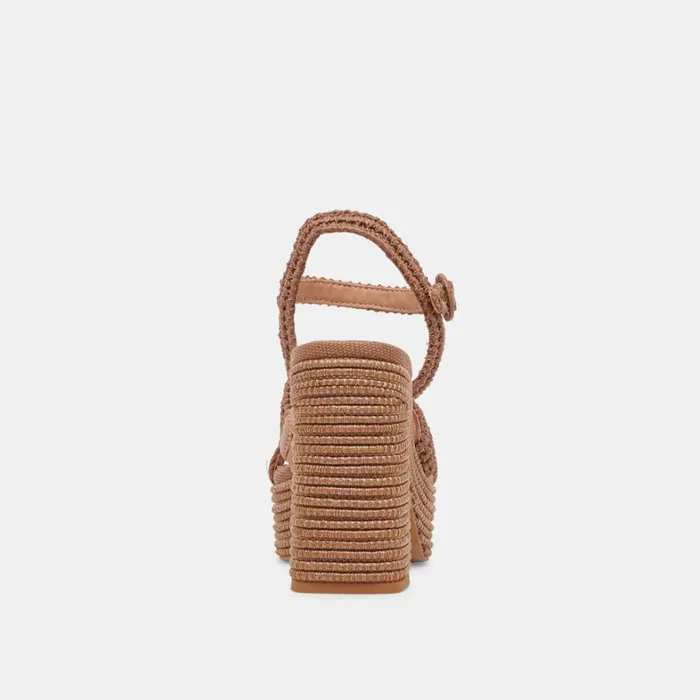 Heels Women Dolce Vita Lacye Heels Brown Woven