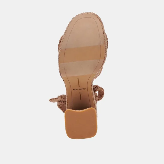 Heels Women Dolce Vita Lacye Heels Brown Woven