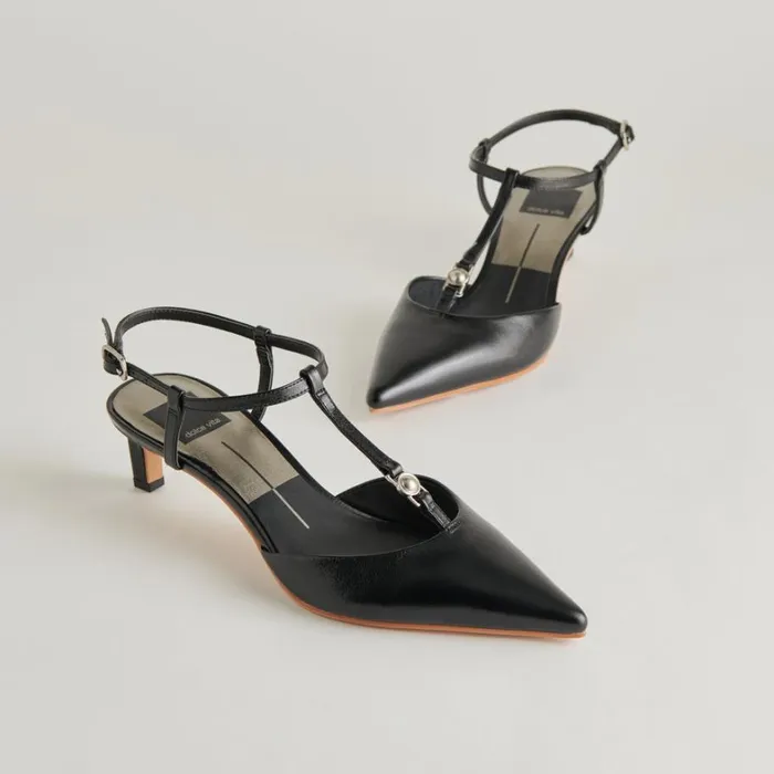 Heels Women Dolce Vita Lavon Heels Black Leather
