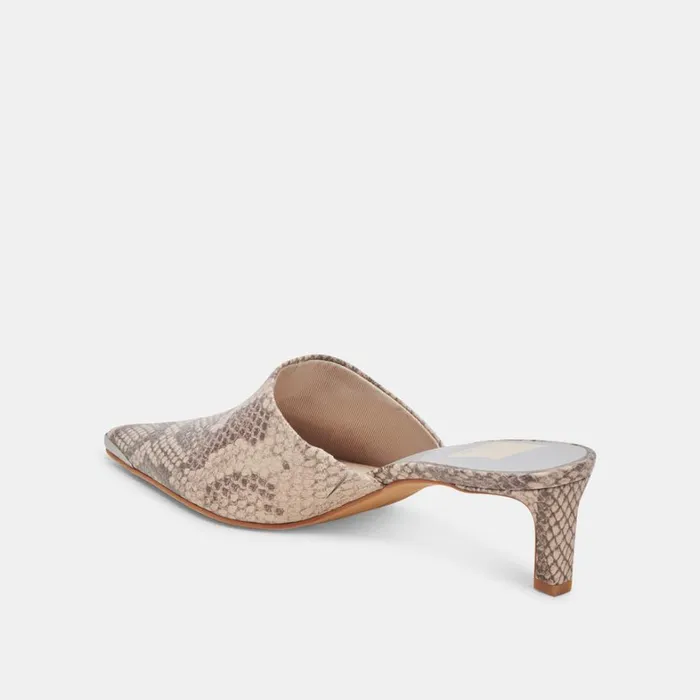 Heels Women Dolce Vita Lexy Heels Sand Snake Embossed