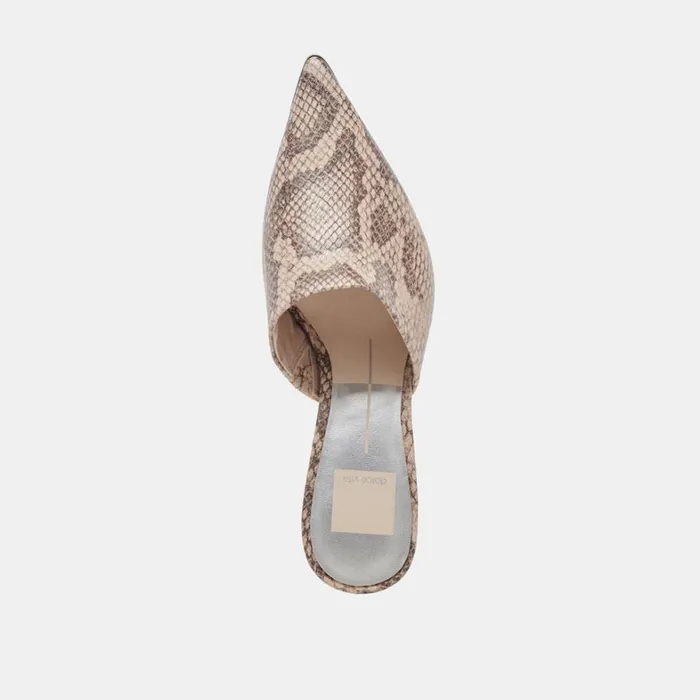 Heels Women Dolce Vita Lexy Heels Sand Snake Embossed