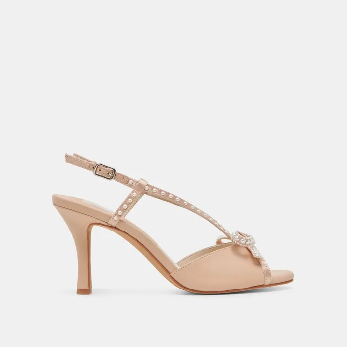 Heels Women Dolce Vita Lonny Pearl Heels Blush Satin