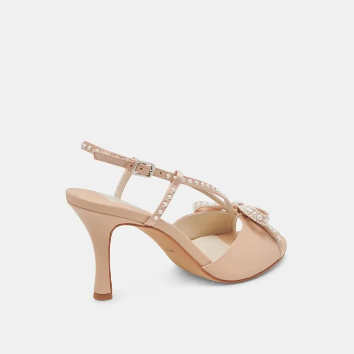 Heels Women Dolce Vita Lonny Pearl Heels Blush Satin