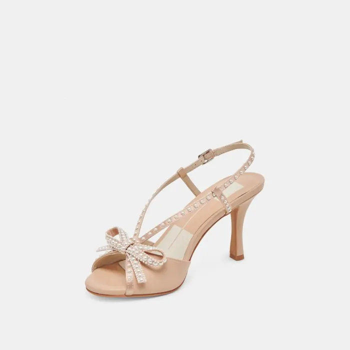 Heels Women Dolce Vita Lonny Pearl Heels Blush Satin