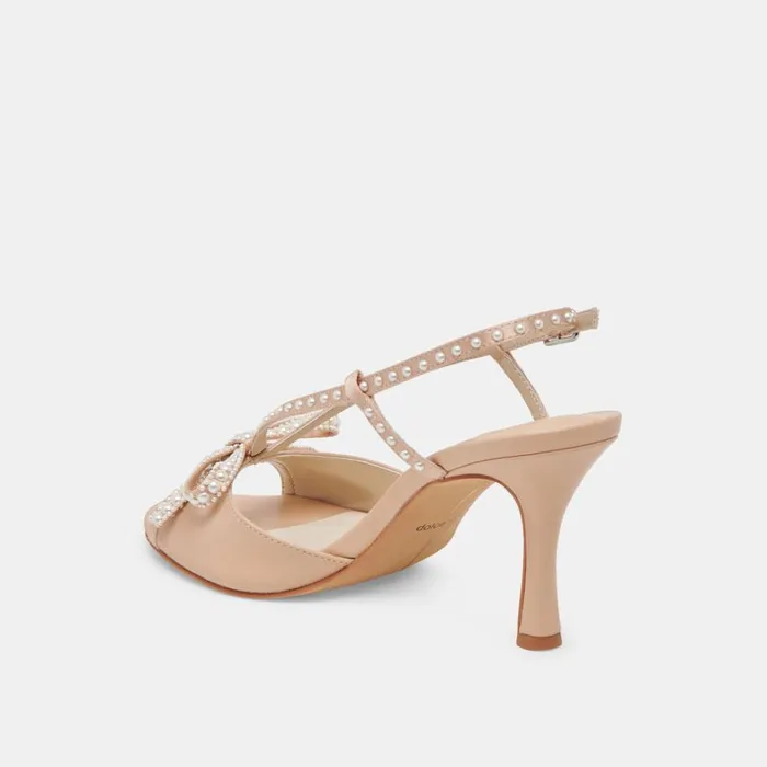 Heels Women Dolce Vita Lonny Pearl Heels Blush Satin