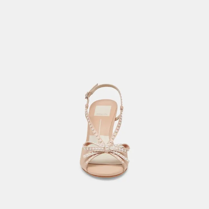 Heels Women Dolce Vita Lonny Pearl Heels Blush Satin