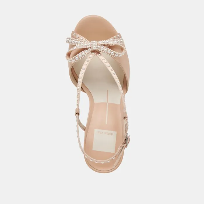 Heels Women Dolce Vita Lonny Pearl Heels Blush Satin