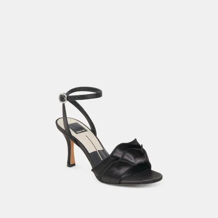 Heels Women Dolce Vita Lunete Heels Onyx Satin