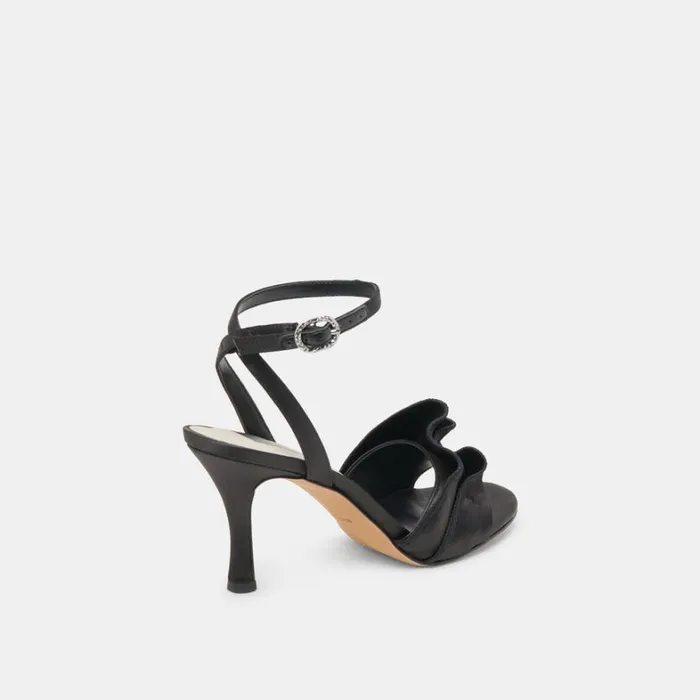 Heels Women Dolce Vita Lunete Heels Onyx Satin