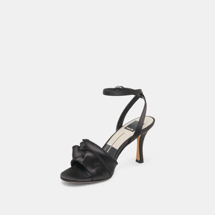 Heels Women Dolce Vita Lunete Heels Onyx Satin