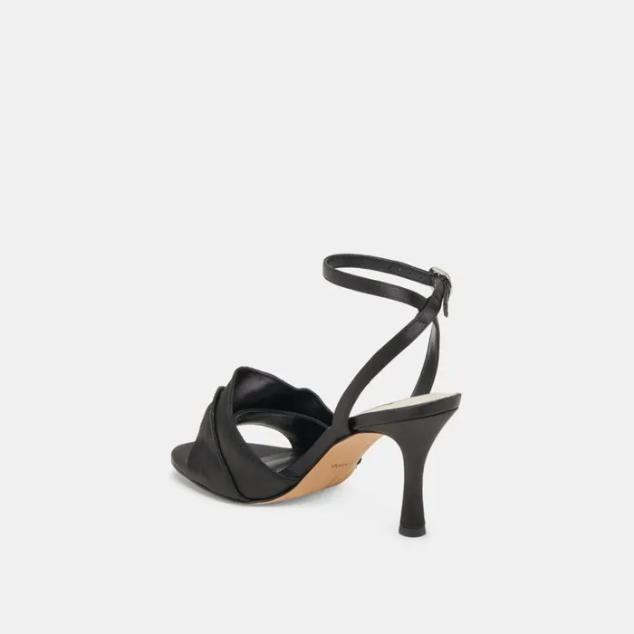 Heels Women Dolce Vita Lunete Heels Onyx Satin