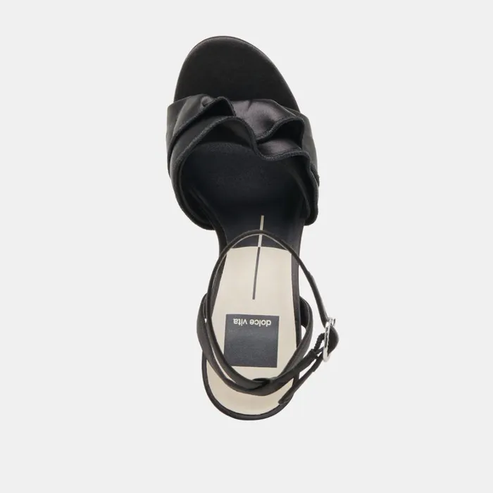 Heels Women Dolce Vita Lunete Heels Onyx Satin