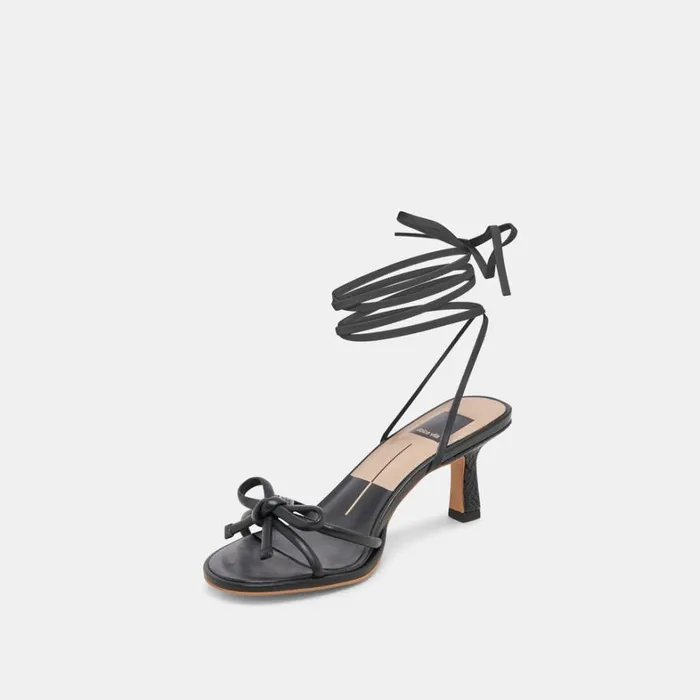 Heels Women Dolce Vita Maison Heels Black Leather